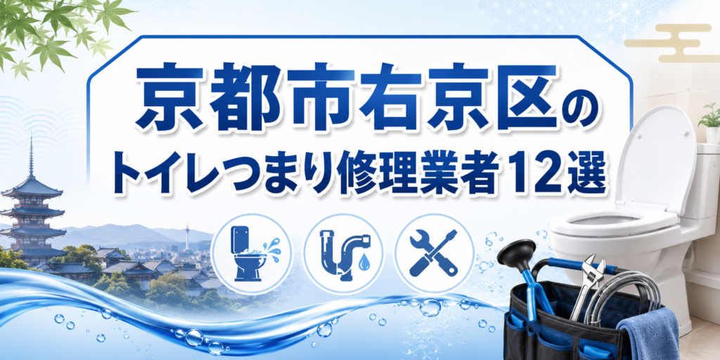 京都市右京区のトイレつまり修理業者12選